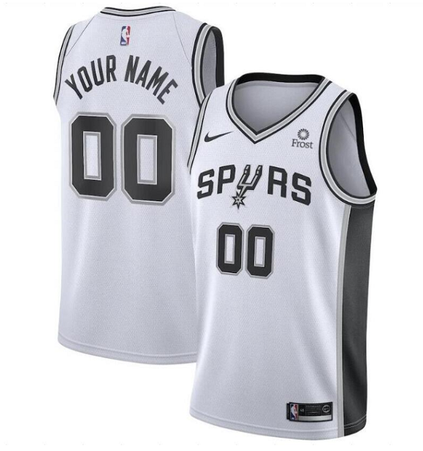 Men's San Antonio Spurs Active Player Custom White Stitched Jersey